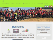 Tablet Screenshot of colombiaenbicicleta.com